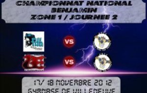 Journée 2- Championnat Benjamin - 17 et 18/11/2012