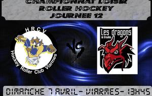 Le 7 avril au gymnase de Viarmes....Les Dragons contre Les Diables....