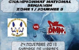 3ème Journée de Championnat Benjamins - Dimanche 24 novembre 2013