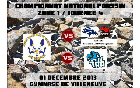 4ème Journée de championnat Poussins - Dimanche 1er Décembre 2013
