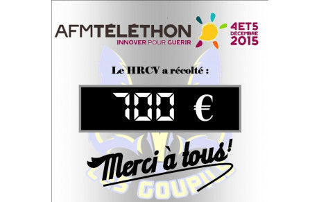 Résultat Téléthon 2015!