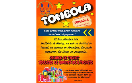 Tombola de fin de saison!