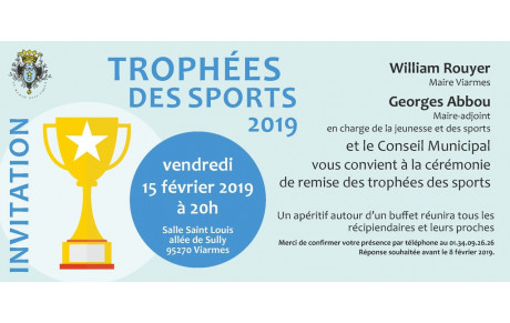 Trophées des sports de la ville de Viarmes!